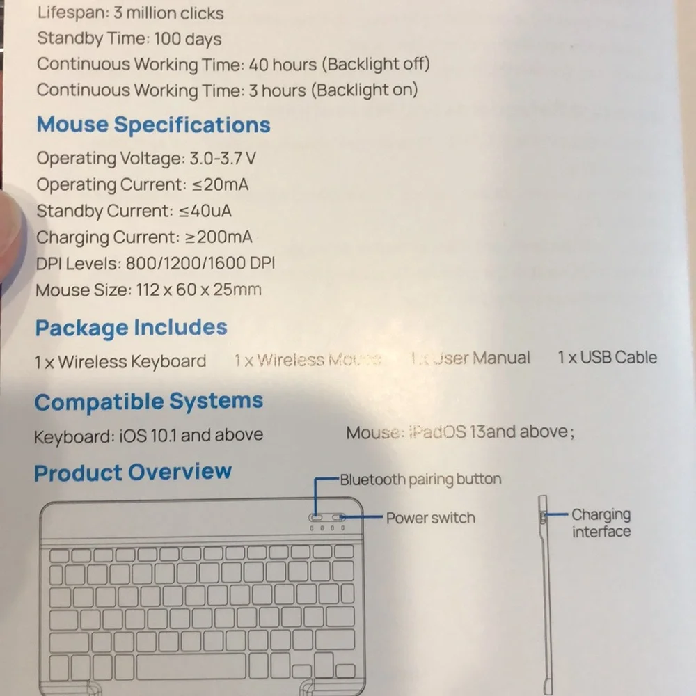 🟣 Wireless keyboard and mouse